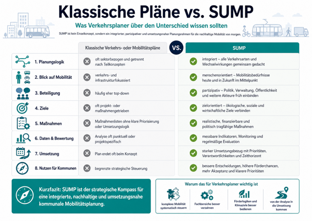 Sustainable Urban Mobility Plan (SUMP): Anforderungen & Umsetzung bis 2027